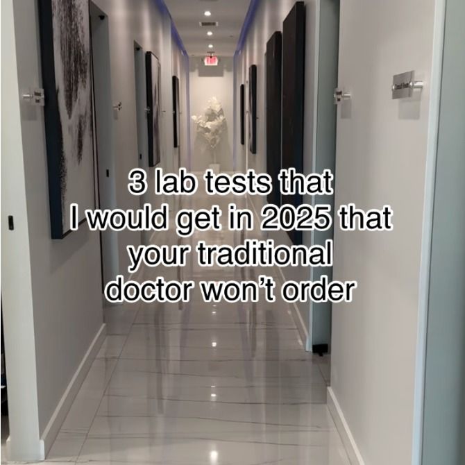 Lab corridor with text about future tests.