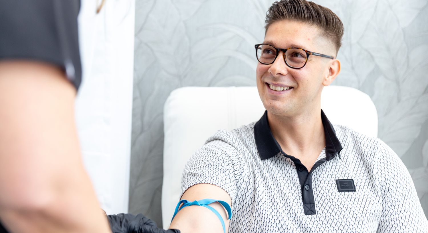 Alleviate patient model getting prepped for treatment